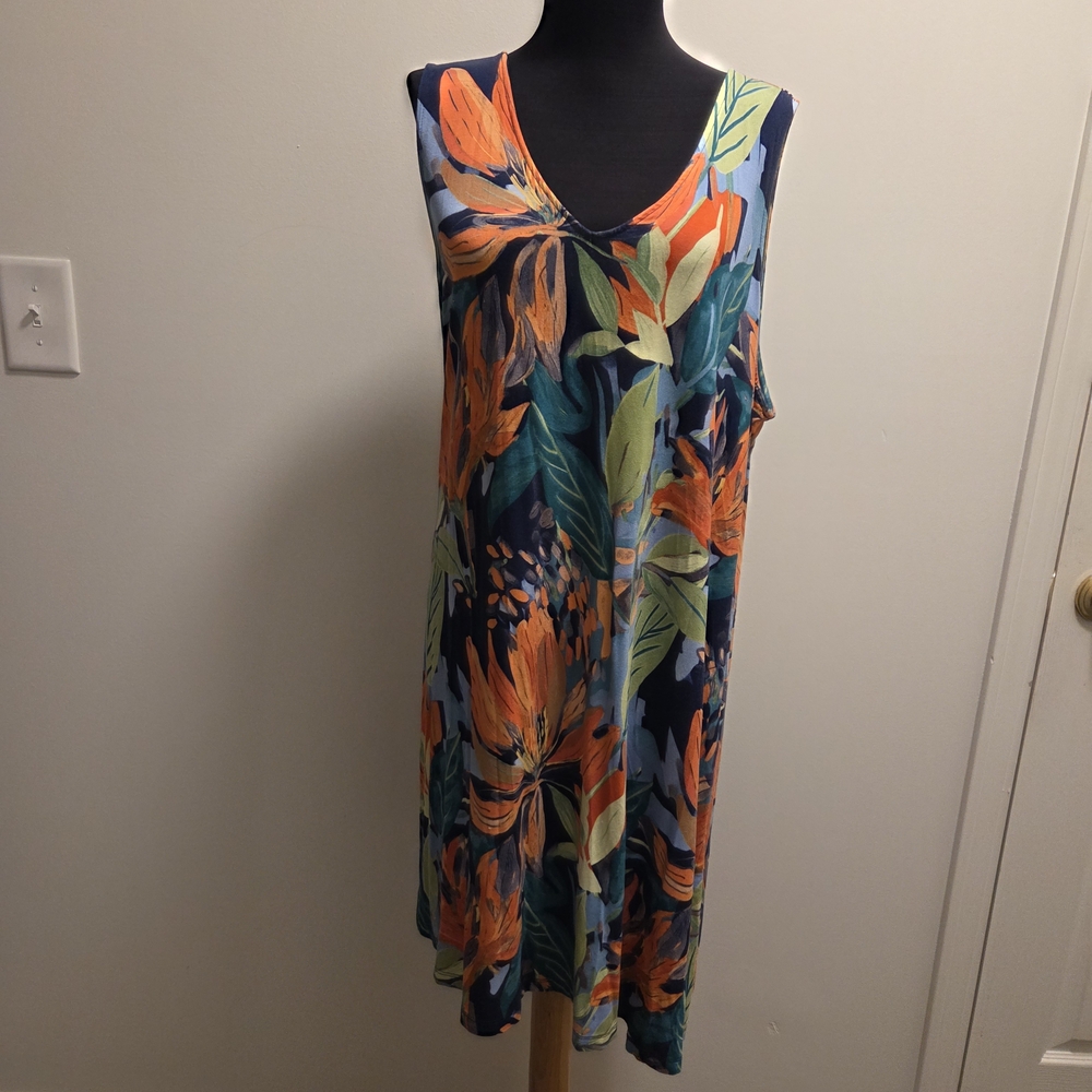 St. John's Bay Colorful Floral Dress